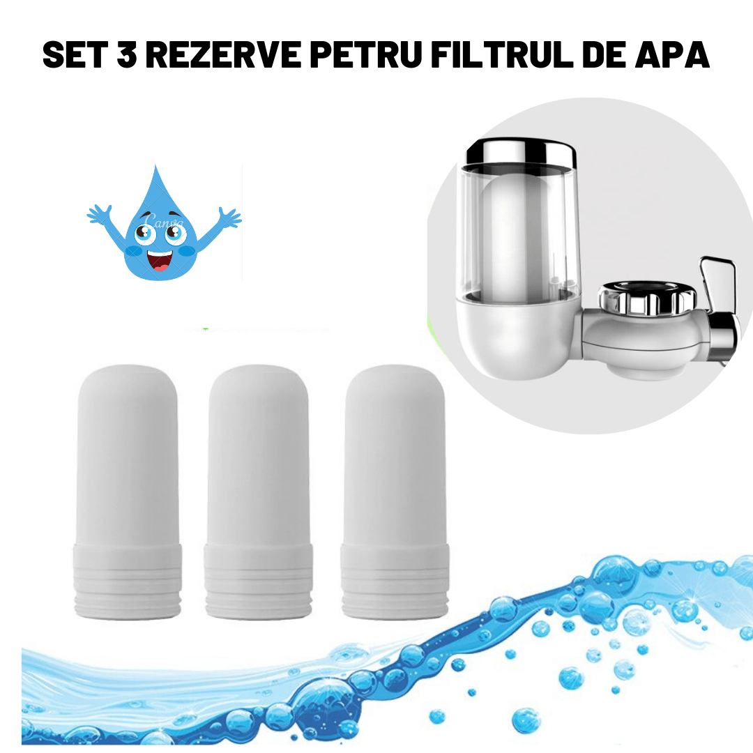 SET 3 REZERVE PENTRU FILTRUL DE APA