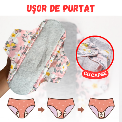 SET 5 ABSORBANTE REUTILIZABILE