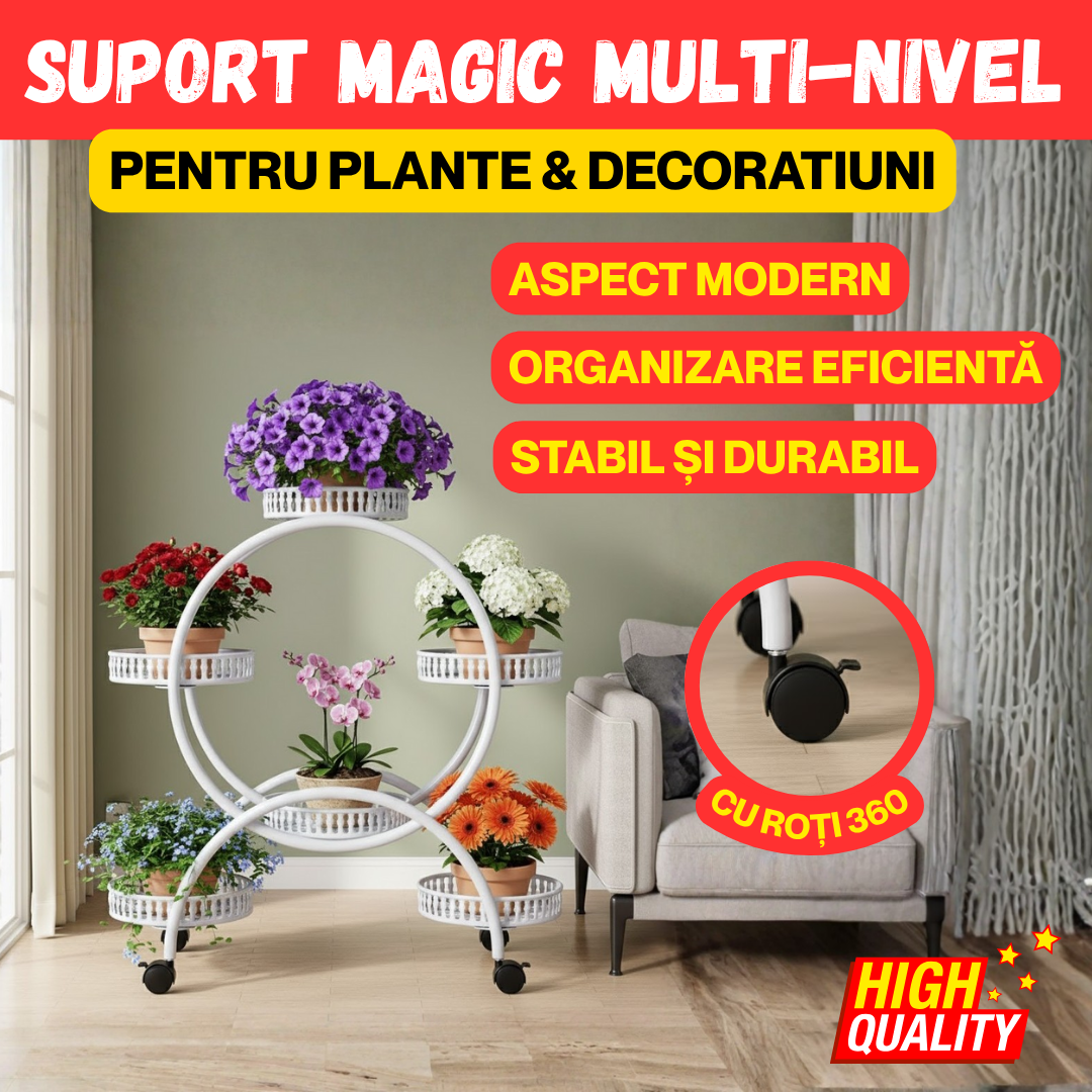 SUPORT MAGIC PENTRU GHIVECE