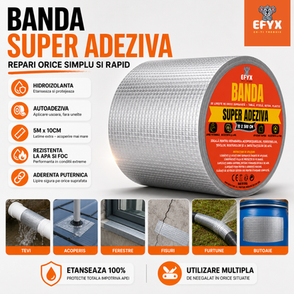 BANDA SUPERADEZIVA 5M X 10CM