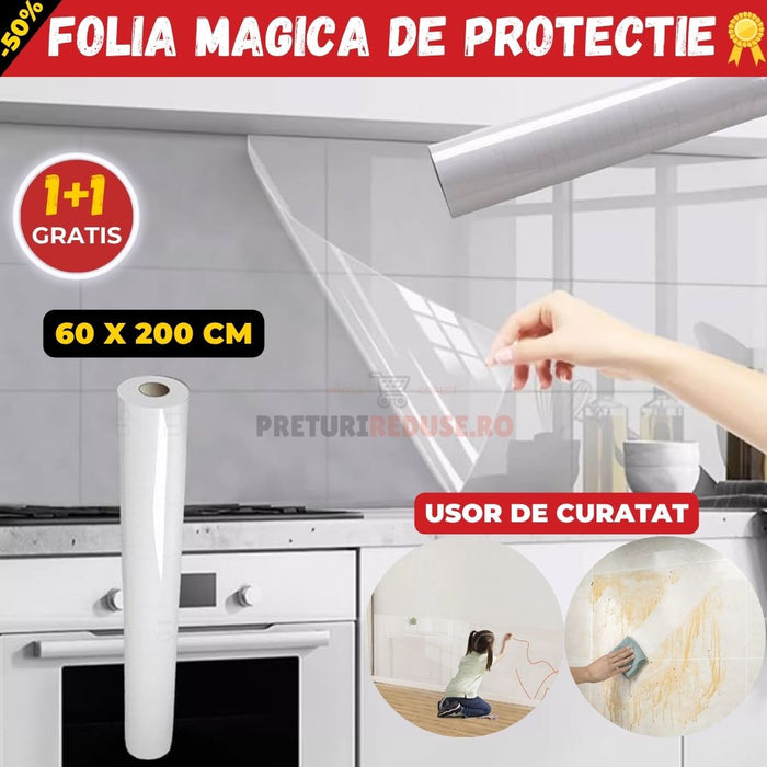 1+1 GRATIS FOLIA MAGICA DE PROTECTIE 60 X 200 CM