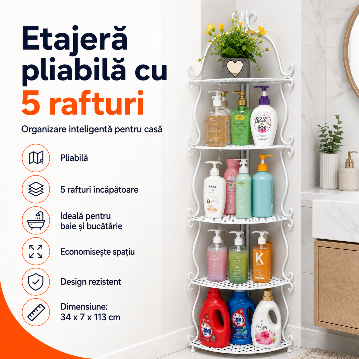 ETAJERA PLIABILA PENTRU COLT