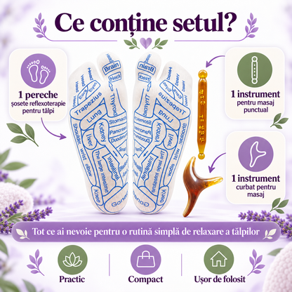 Set Masaj Reflexoterapie pentru Tălpi