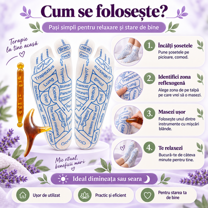 Set Masaj Reflexoterapie pentru Tălpi