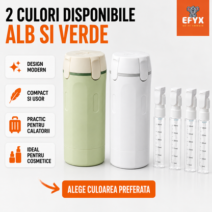 DISPENSER 4 IN 1 PENTRU CALATORII