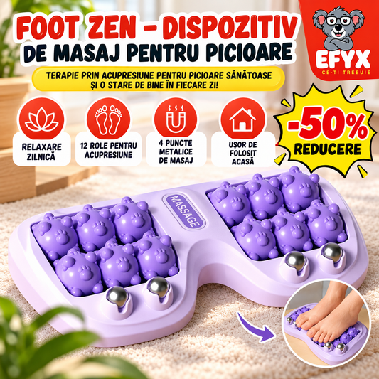 FOOT ZEN – Dispozitiv Revoluționar pentru Masajul Picioarelor!