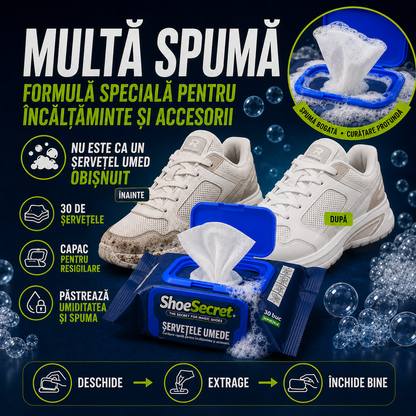 Servetele umede pentru incaltaminte ShoeSecret