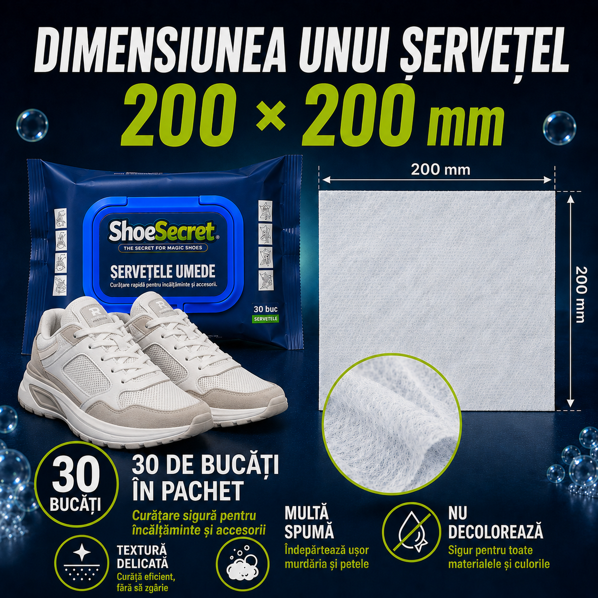 Servetele umede pentru incaltaminte ShoeSecret
