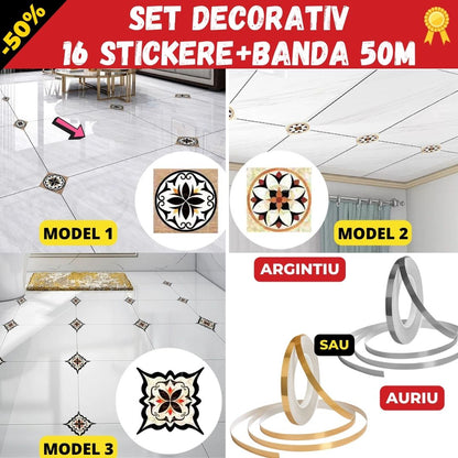SET DECORATIV 16 stickere + banda 50m