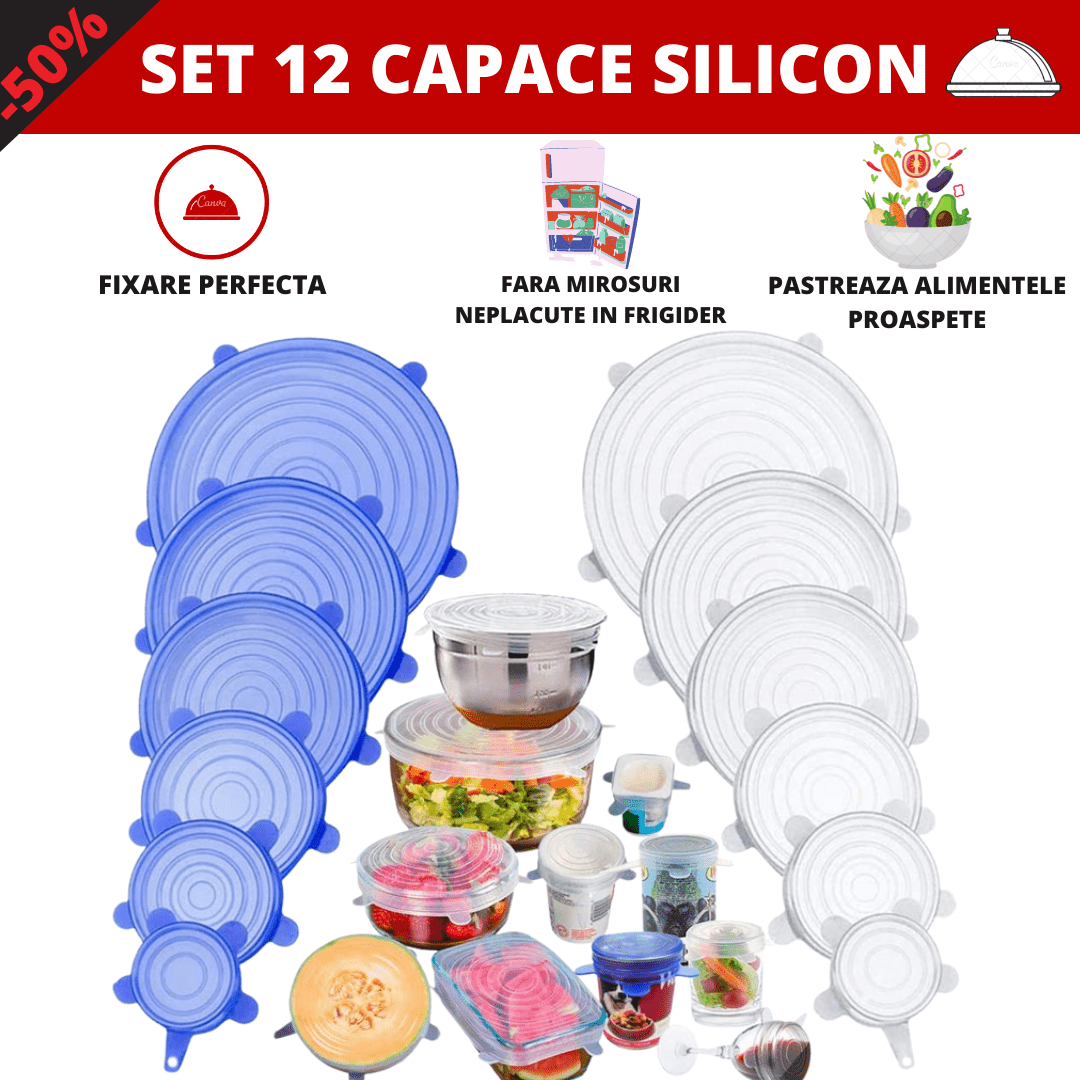 SET 12 CAPACE SILICON