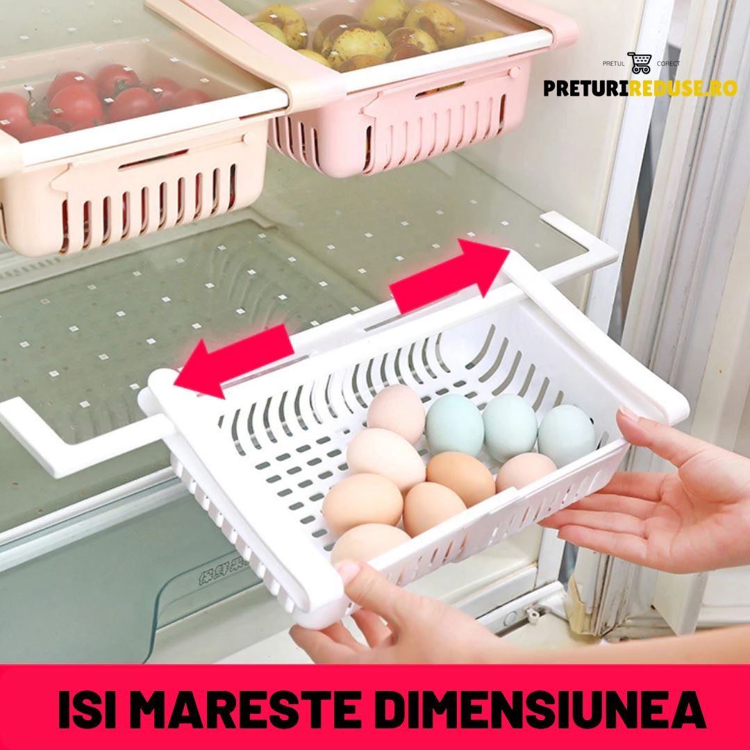 SET 4 ORGANIZATOARE FRIGIDER+3 Bile odorizante pentru frigider CADOU Preturi Reduse 