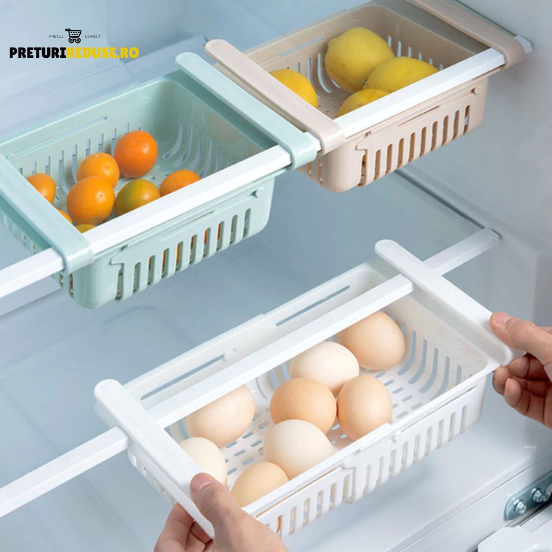SET 4 ORGANIZATOARE FRIGIDER+3 Bile odorizante pentru frigider CADOU Preturi Reduse 